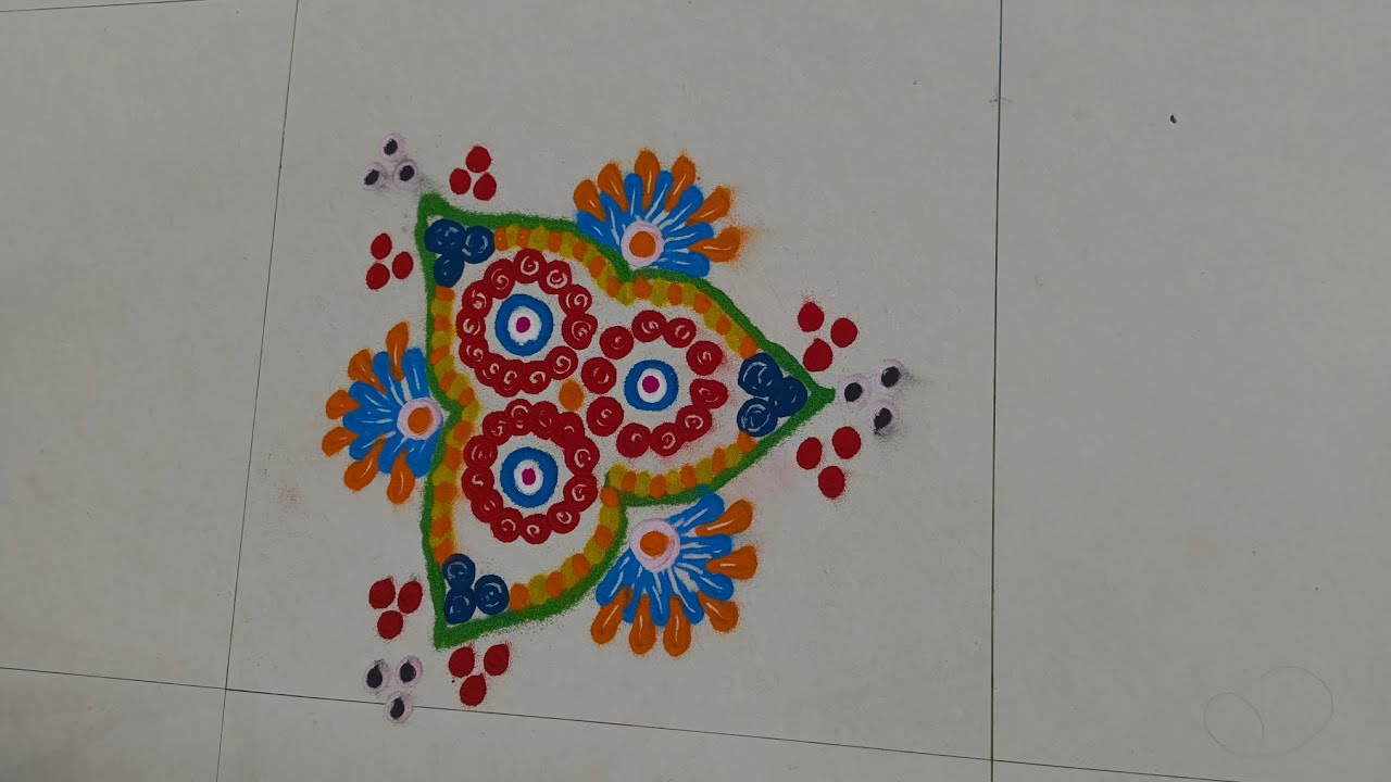 Easy Creative Rangoli 