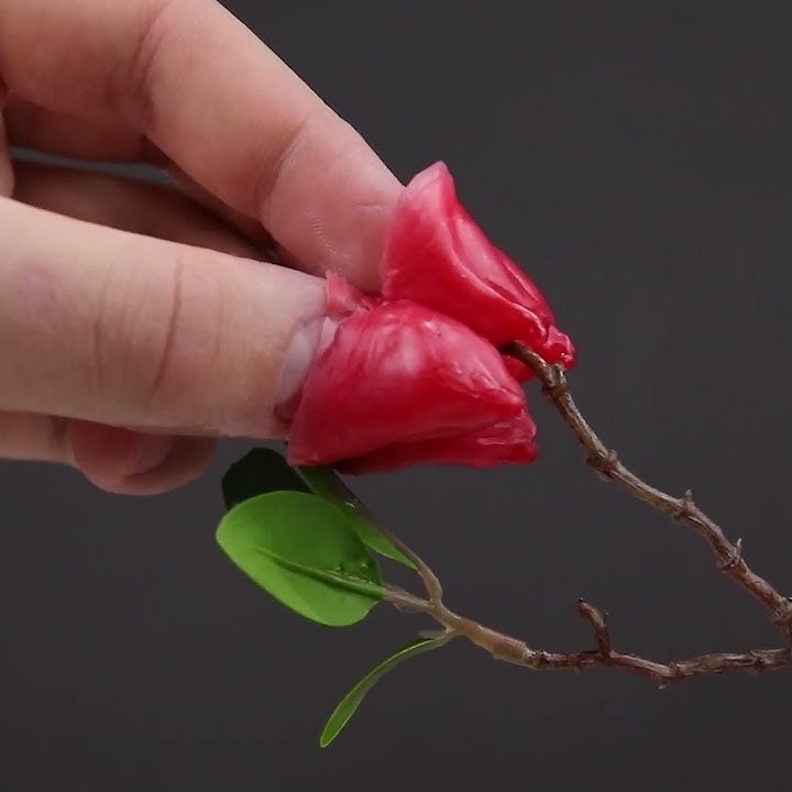 UNIQUE Candle Wax Flower Tree | DIY #shorts