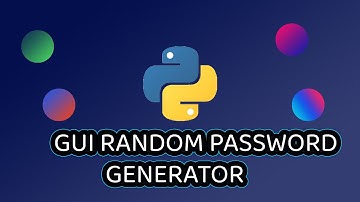 GUI Random Password Generator tutorial