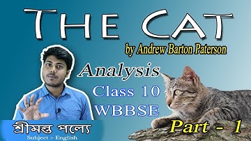 The Cat by Andrew Barton Paterson || Line By Line Bengali Meaning Analysis || Part 1 || My Pathshala
