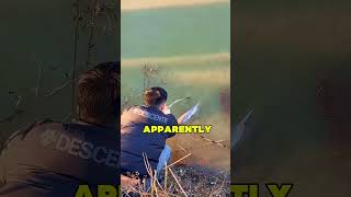 He caught a MASSIVE FISH with his bare hands