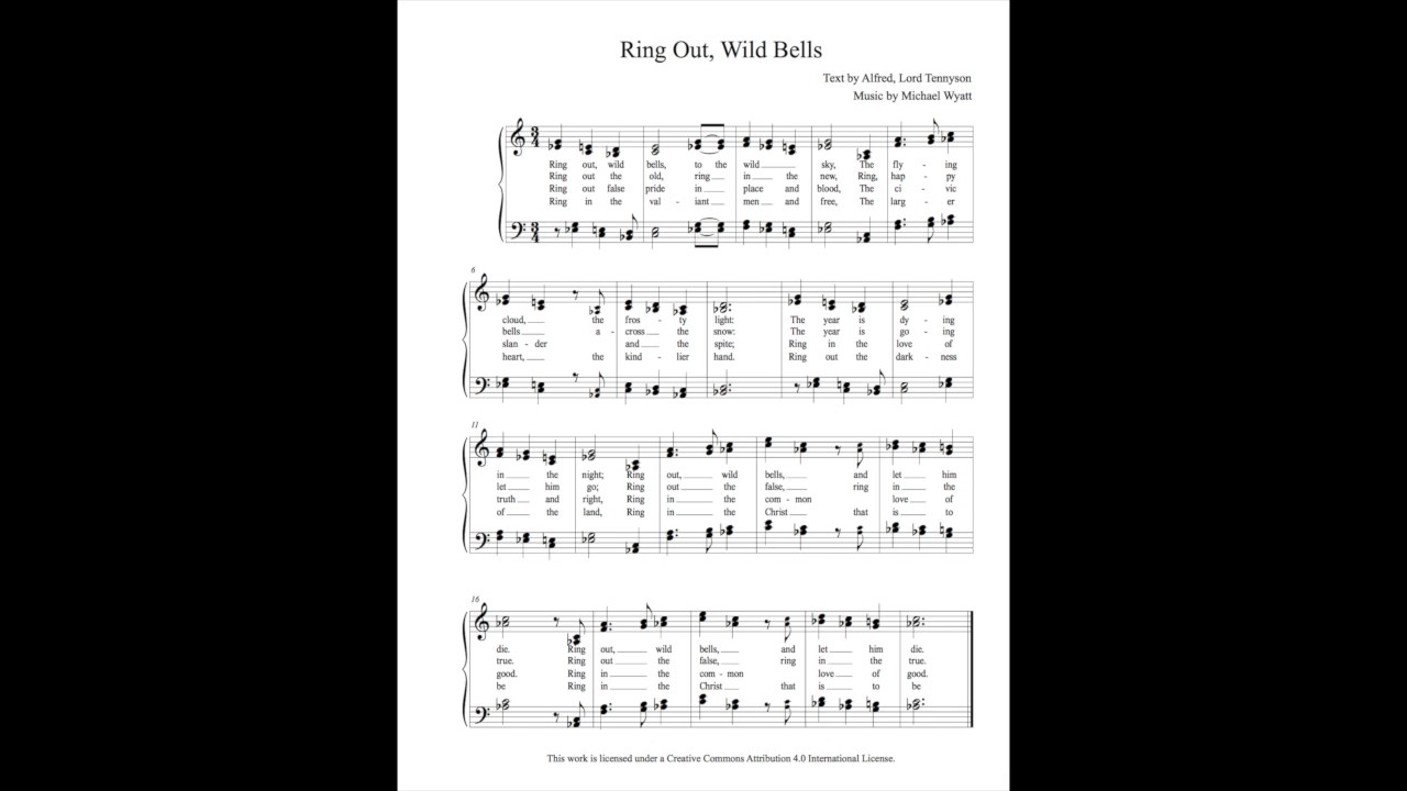 Ring out, wild bells, to the wild sky! | Chamber Group ( 2 - 4 instruments )