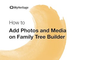 How to Add Photos and Media on MyHeritage Family Tree Builder