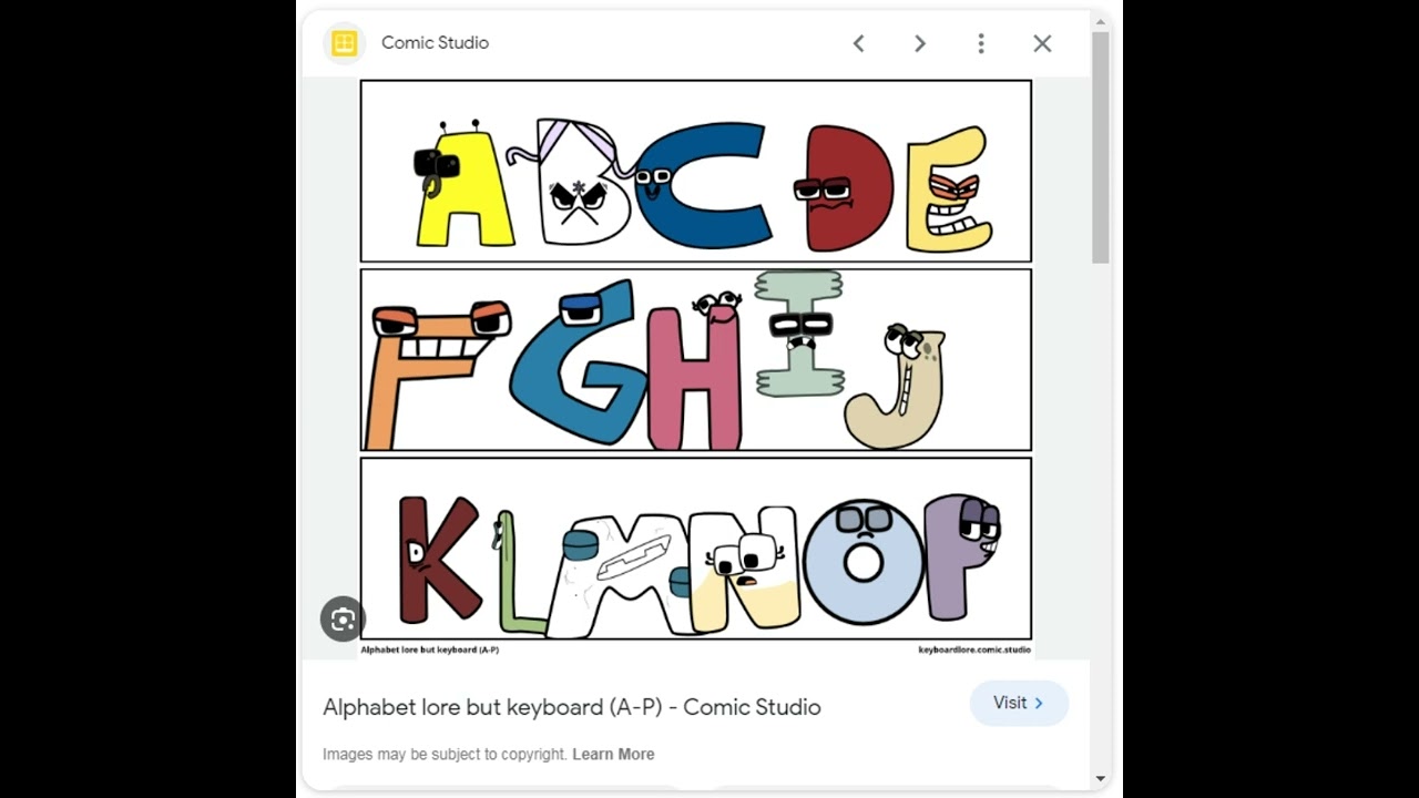 English Alphabet Lore But… (Part 1) - Comic Studio