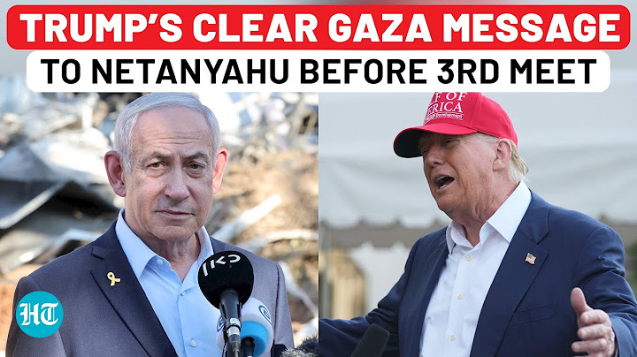 Trump Gives Clear Gaza Message To Netanyahu Before 3rd White House Meet | Iran | Hostages | Hamas
