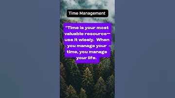 Time Is Your Most Valuable Resource Use It Wisely When You Manage Time || #success #business #time