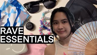 RAVE / FESTIVAL ESSENTIALS 🎶  What I Bring & Tips! (+ EDC Tips)