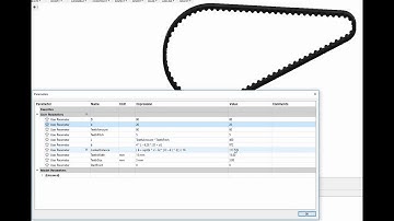 Fusion 360 Parametric Toothed Belt Drive