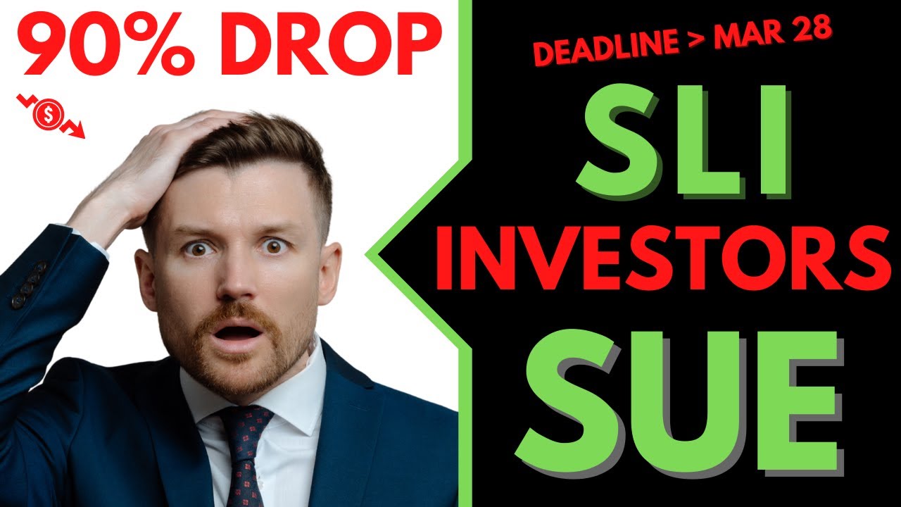 SLI 💲💲 Standard Lithium (SLI) SLI Stock Investors Sue Standard