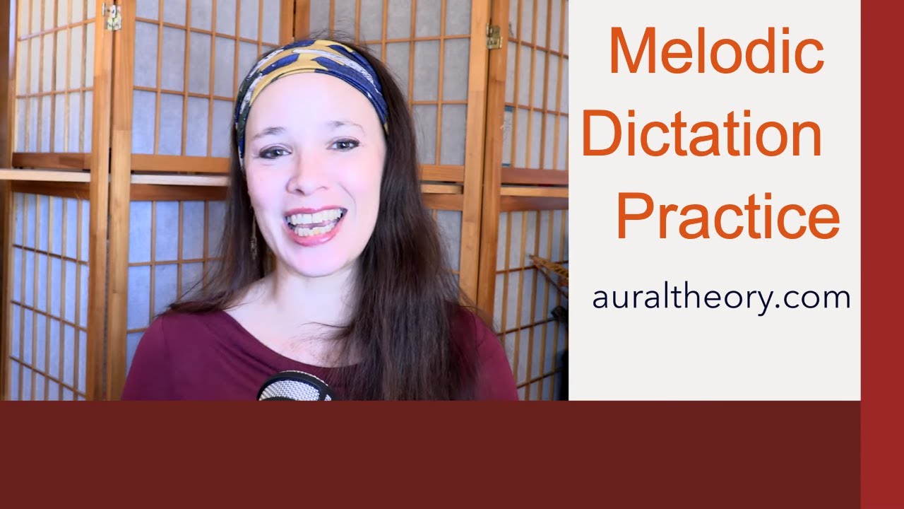 Melodic Dictation Practice Exercise in D Minor
