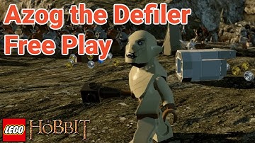 Azog the Defiler - Free Play - 10 Minikits | 4 Treasures | Blacksmith Recipe - Lego The Hobbit