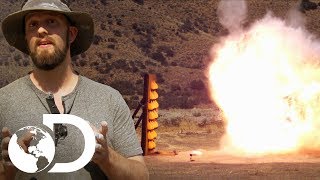 ¿Puede un líquido no newtoniano protegerte de una explosión? | Mythbusters: Los cazadores de mitos