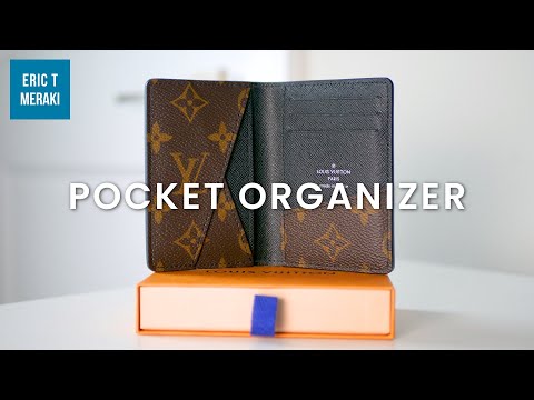 Louis Vuitton Pocket Organizer Blue Monogram Macassar