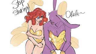 JAX can't handle the LOVE of POMNI x RAGATHA (comic fandub) the amazing digital circus / POMNI x JAX