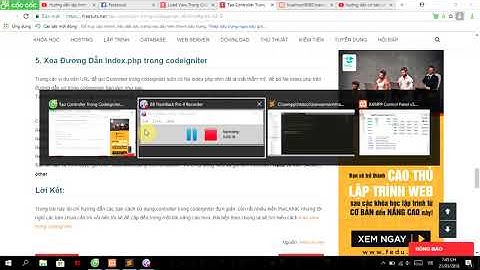 bai2+3 Tạo Controller và Load View trong Codeigniter