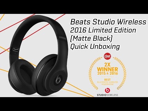 new-beats-studio-wireless-headphones-(2016)-unboxing---limited-edition-matte-black