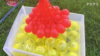 Bunch O Balloons!! 100 water balloons☆彡 バンチオバルーンを作った！夏だよ！水風船