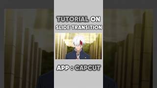 TUTORIAL ON SPLIT TRANSITION IN CAPCUT| Easy Tutorial 😈⚡#shorts #trending #animation