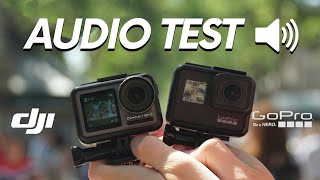 DJI OSMO ACTION VS GOPRO HERO 7 BLACK AUDIO COMPARISON