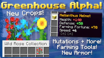 Greenhouse Alpha! New Crops! Farming Tools Revamped! Mutations + More! (Hypixel Skyblock News!)