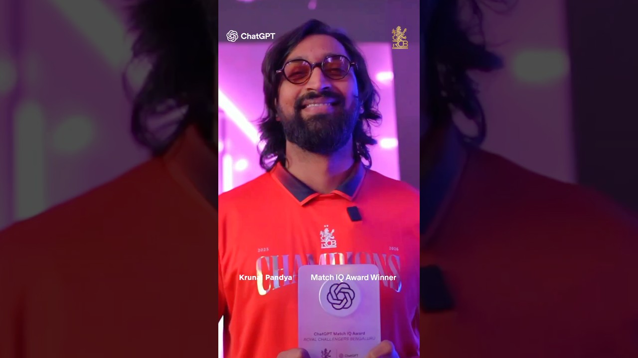 RCB vs GT, IPL 2026 Final: ChatGPT Match IQ Award, Krunal Pandya