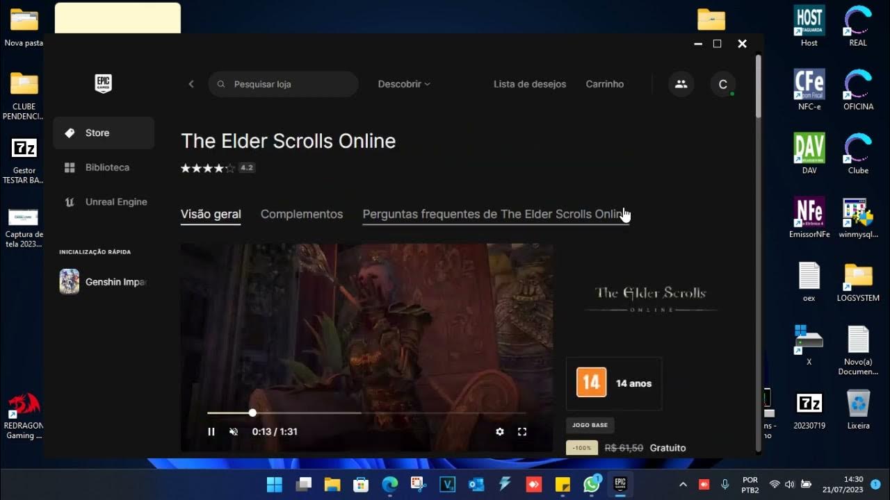 The Elder Scrolls Online ficará de graça na Epic Games! - TechBreak