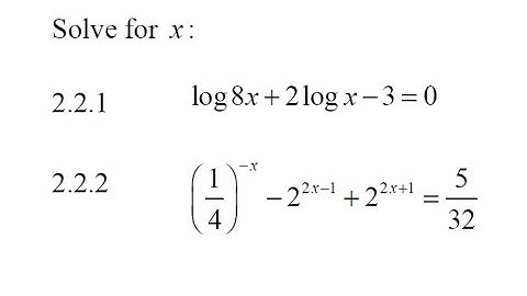 Mathematics N3 Exponents and Logarithms November 2020 @mathszoneafricanmotives