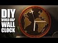 How to make a DIY Wall Clock with World Map