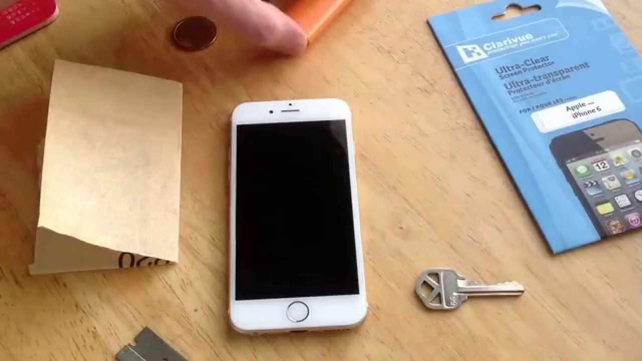 iPhone 6 Ultra-Clear screen protector from Clarivue. Scratch test