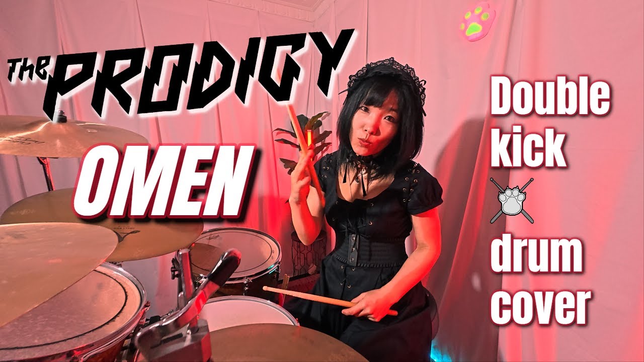 The Prodigy - OMEN - Drum Cover by Azu Drums | Lethal Paws on the Double Bass🐾