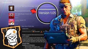 Everything The Black Ops 4 Update 1.05 REALLY Changed