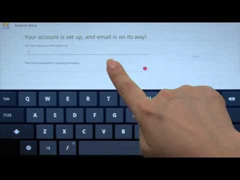 Lenovo Ideapad Tablet K1: Setting up Your Email Account