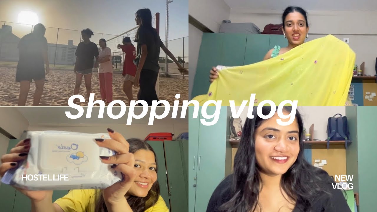 Hostel Morning Chaos 🌞@ParulUniversity + Shopping Vlog 🛍️ | College Life Diaries
