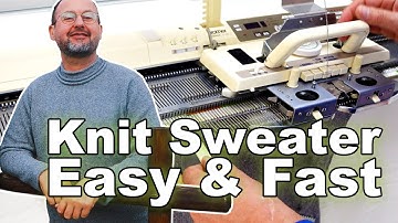 DIY Machine-Knitted Sweater – Easy & Fast (Brother KH-940)