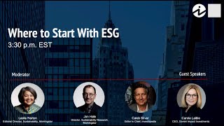 Investor Connection Summit with Morningstar: Where to Start With ESG