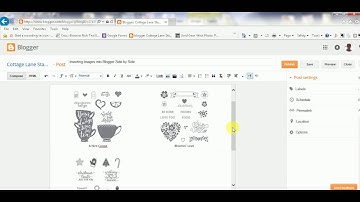 How to insert images into Blogger side by side