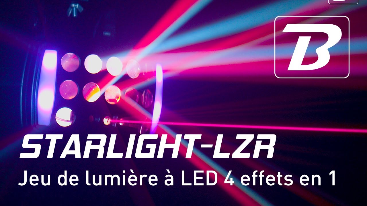 Jeu de lumière Boomtone Dj Starlight LZR - Planet Sono