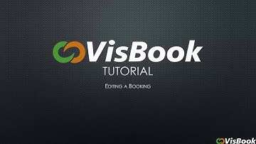 VisBook Editing a booking