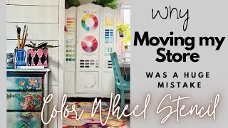 Color Wheel bohemian Furniture Paint & Making a huge mistake, why we moved out of new our store