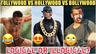 HOLLYWOOD VS BOLLYWOOD VS TOLLYWOOD FUNNY ILLOGICAL SCENES | FUNNY ACTION SCENES HINDI | YTTRENDS