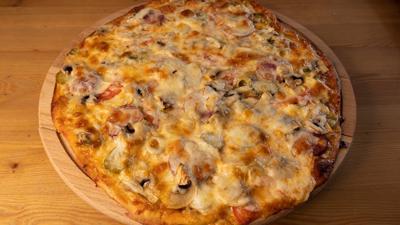 Дагестанская пицца. Пицца с сыром и яйцом рецепт