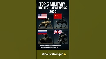 Top 5 Military Robots & AI Weapons 2025 | Future of War Technology 🤖⚔️