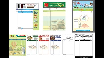 Bill Books ,Receipt ,Cash Memo ,Raseed Books cdr file by Evolved Design