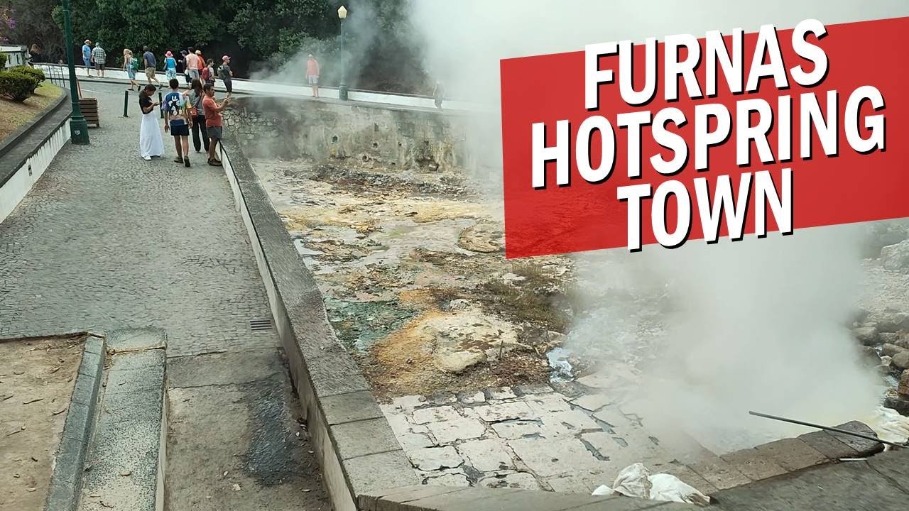 Azores 🇵🇹 Walk - Furnas Hotspring Town, São Miguel