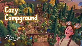 I Turned Honeyglow Woods Into a Cozy Campground | Dreamlight Valley Speed Build screenshot 2