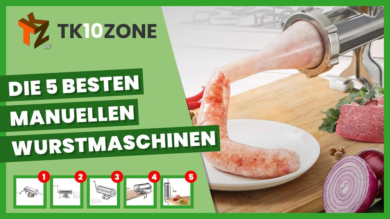 Die 5 besten manuellen Wurstfüller für die Herstellung von Wurst und  Würstchen - YouTube