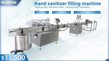 Hand sanitizer filling machines for newly established small companies or trial production products