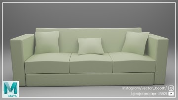Unbelievable! How To Easily Model A Perfect Sofa in Autodesk Maya! Easy Tutorial