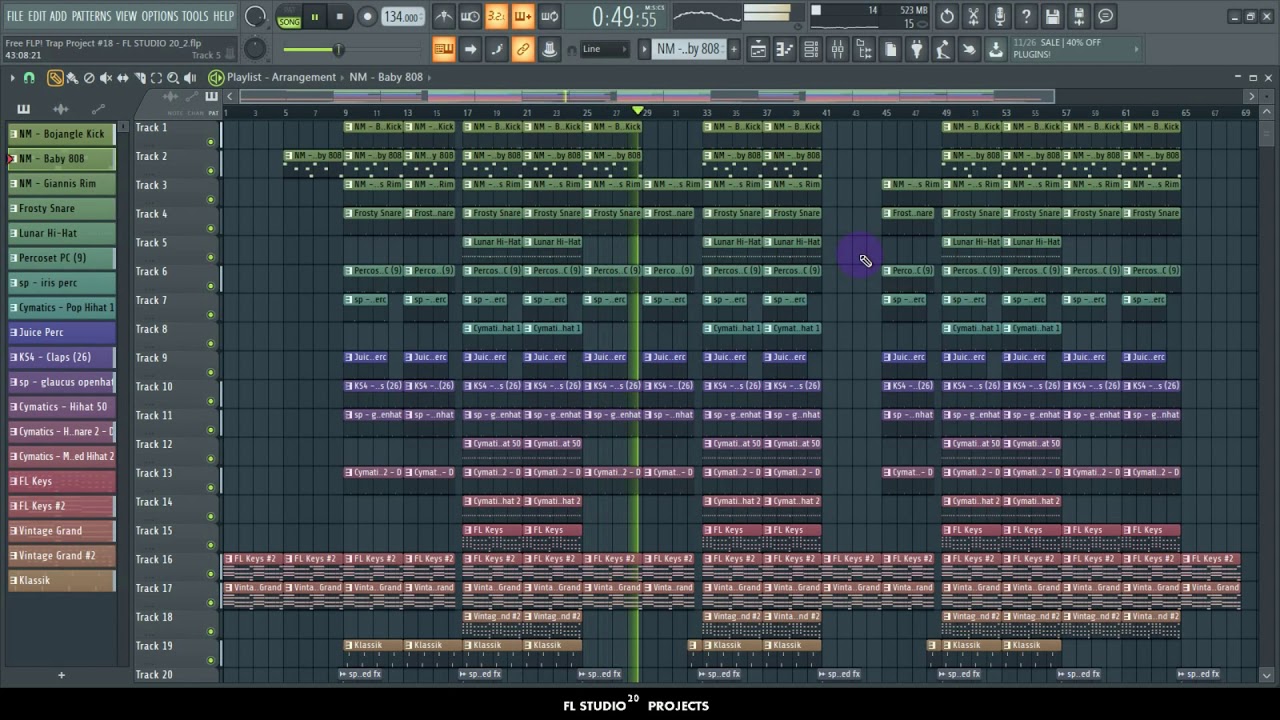 Free FLP! Trap Project #18 | FL STUDIO 20