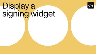 Display a “Sign Here widget that guides users to the next signature field